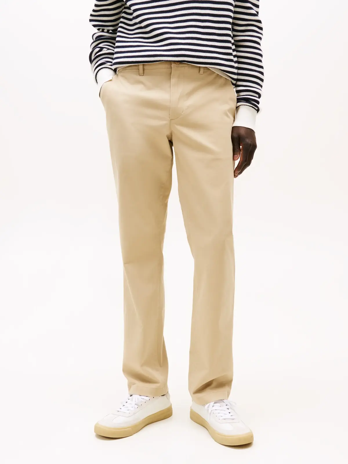 Tommy Hilfiger DENTON CHINO SATIN, AEG Bej Erkek Pantolon