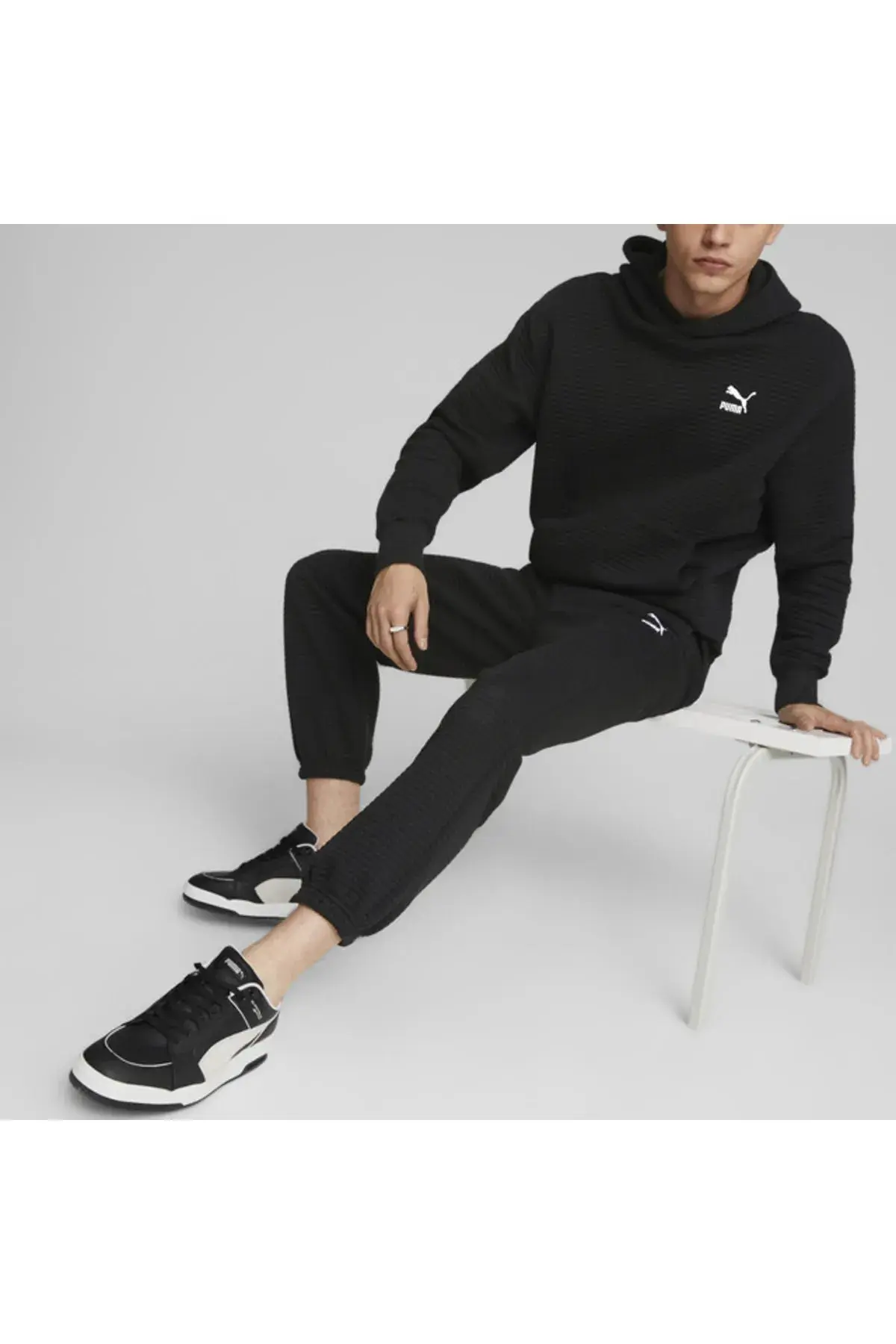 Puma Classics Quilted Sweatpants Siyah Erkek Eşofman Altı