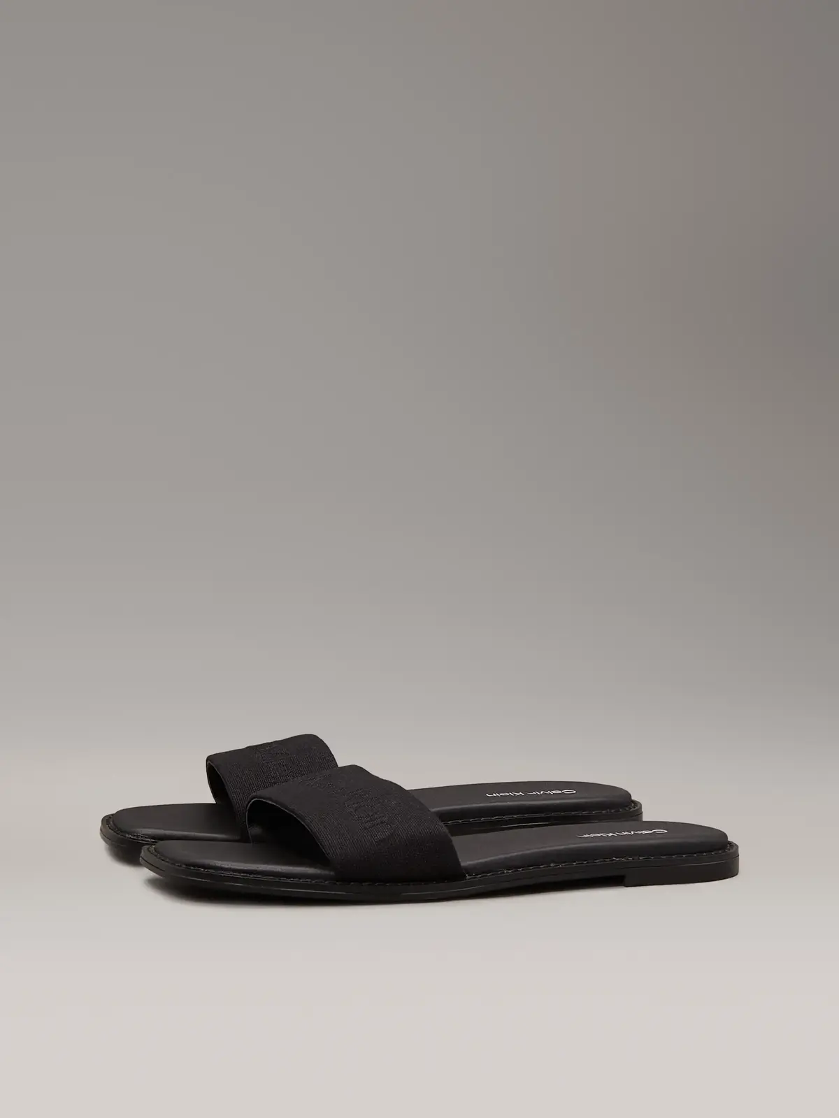 Calvin Klein FLAT SLIDE - HE, BEH Siyah Kadın Terlik