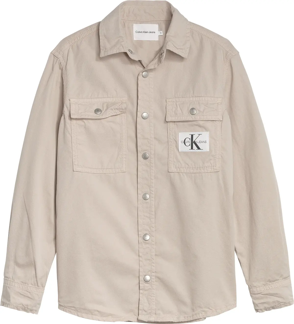 Calvin Klein RELAXED UTILITY SHIR Erkek Krem Gömlek