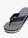 Tommy Hilfiger TH STRIPES WEDGE BEA, DW6 Siyah Kadın Terlik