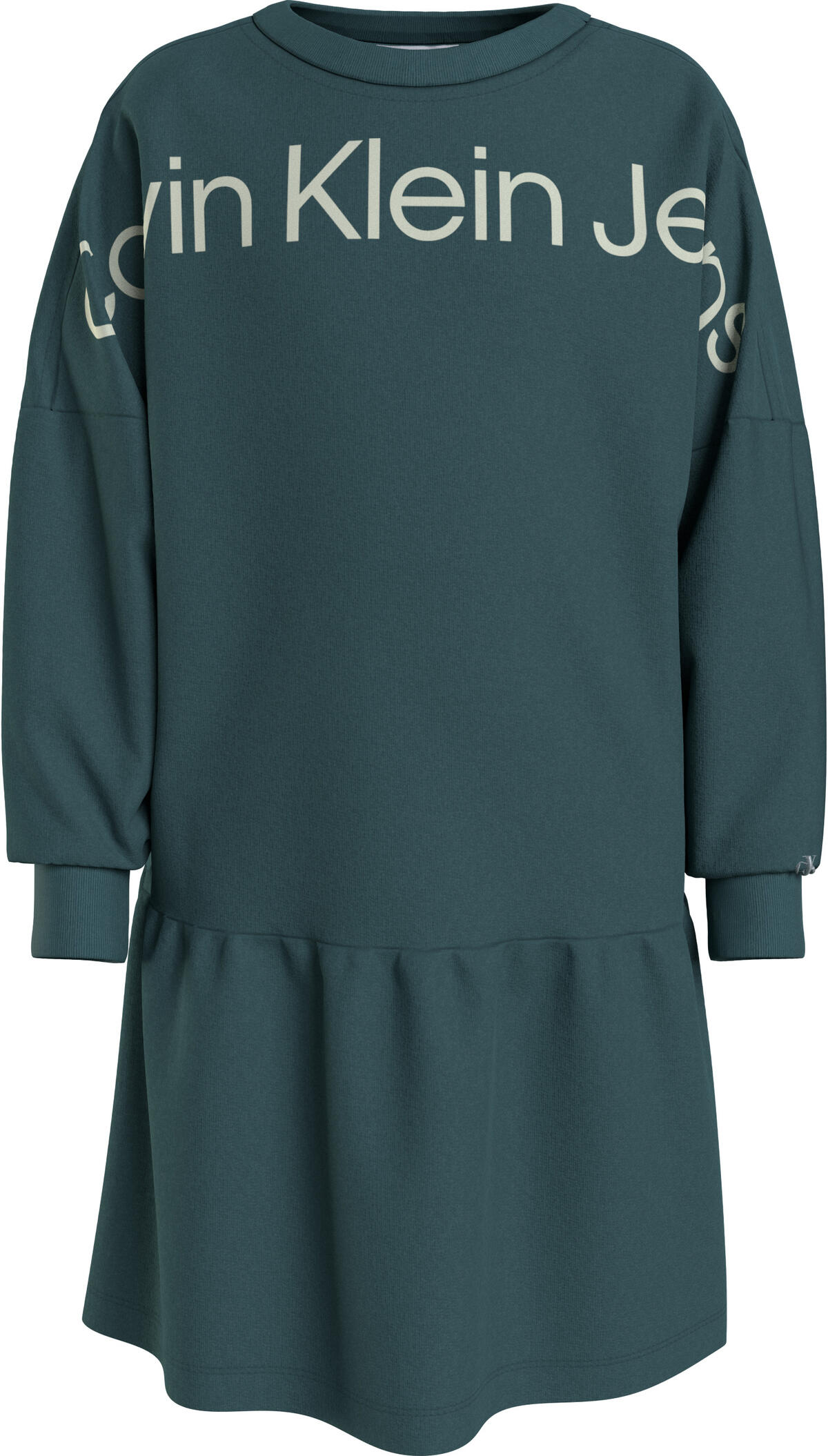 Calvin Klein HERO LOGO HWK DRESS Kadın Yeşil Elbise