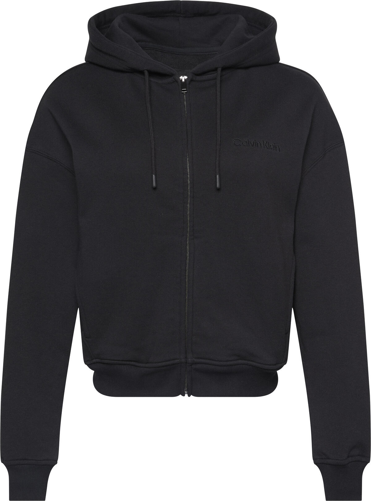 Calvin Klein FULL ZIP SWEAT HOODIE Siyah Kadın Sweatshirt Calvin Klein FULL ZIP SWEAT HOODIE Siyah Kadın Sweatshirt