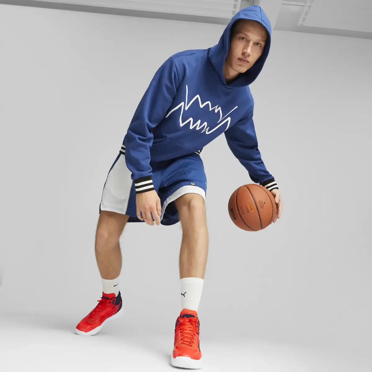 Puma Playmaker Pro Mid Kırmızı Unisex Basketbol Ayakkabısı