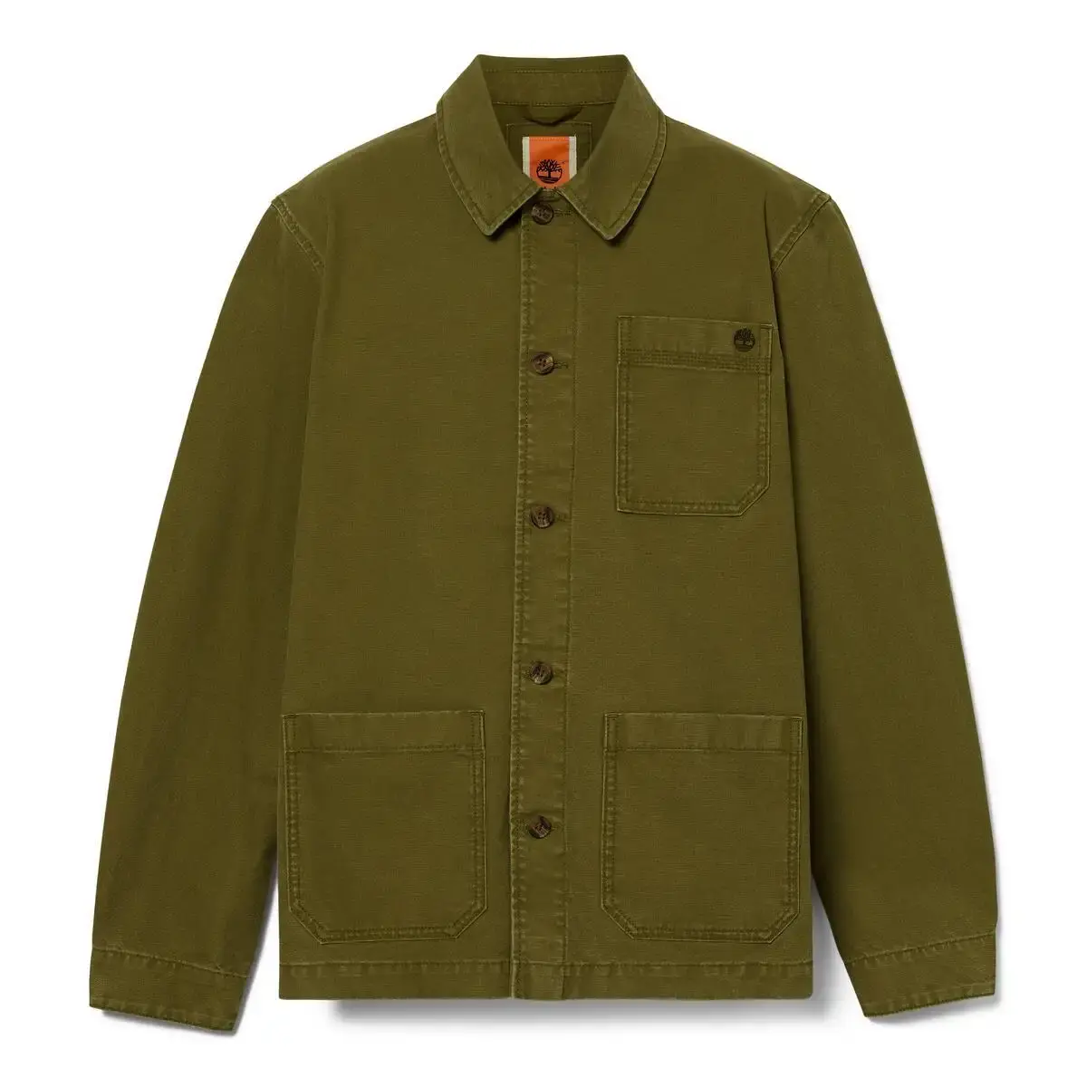 Timberland KEMPSHIRE Washed Canvas Chore Jacket Yeşil Erkek Ceket & Fermuarlı Üst