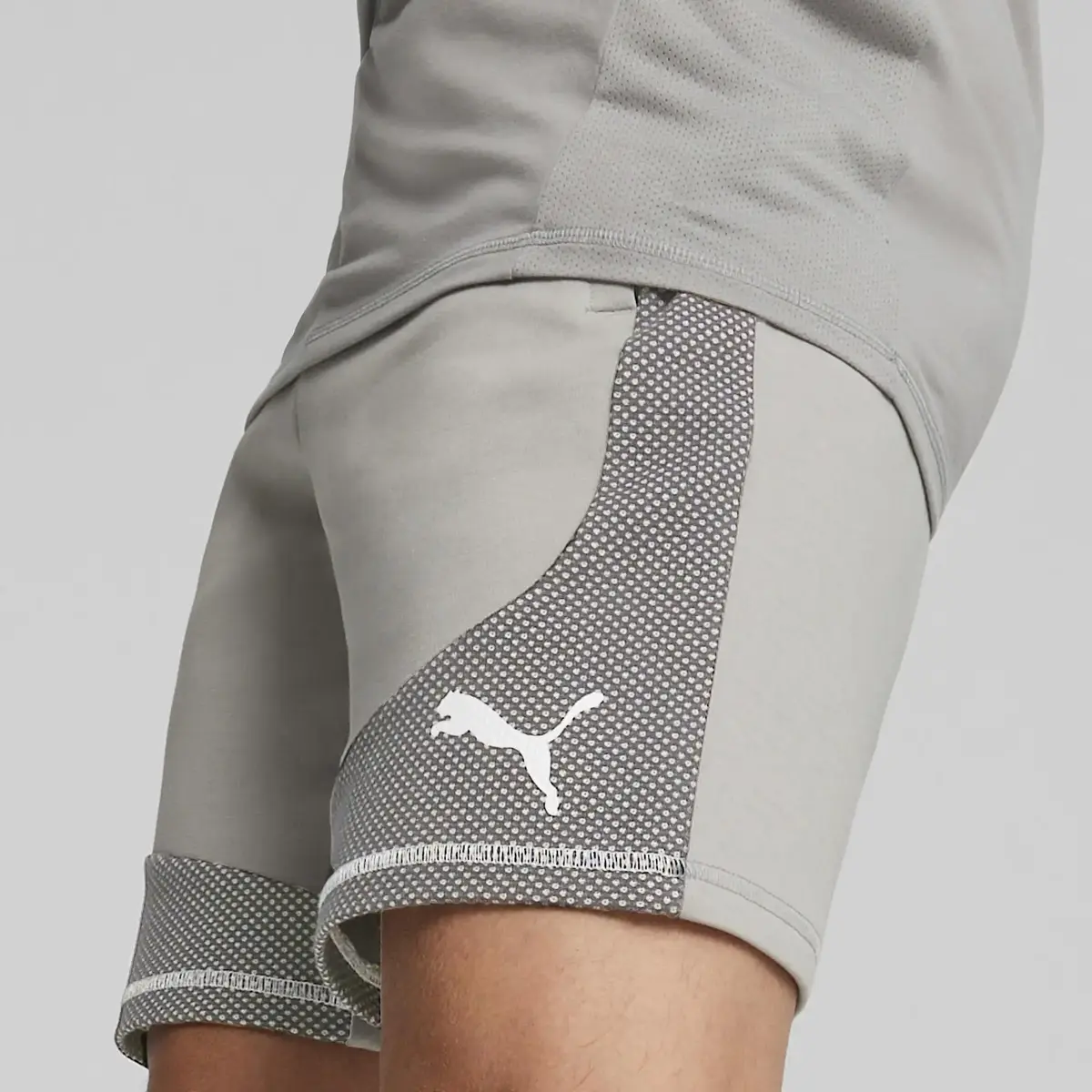 Puma EVOSTRIPE Shorts Gri Erkek Şort