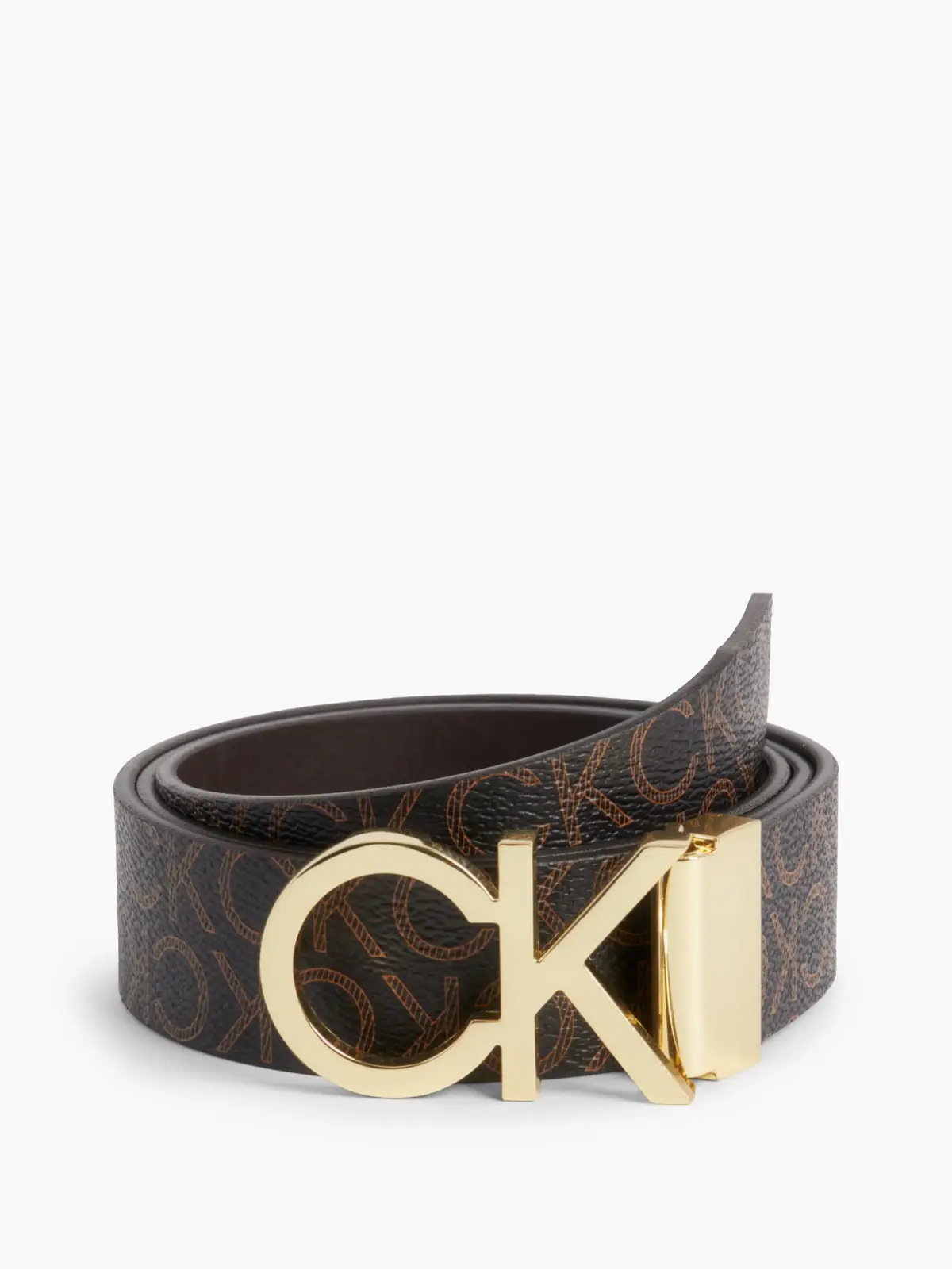 Calvin Klein CK REV.ADJ. NEW MONO Erkek Kahverengi Kemer