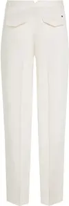 Tommy Hilfiger COTTON BARREL RELAXE, Z00 Krem Kadın Pantolon