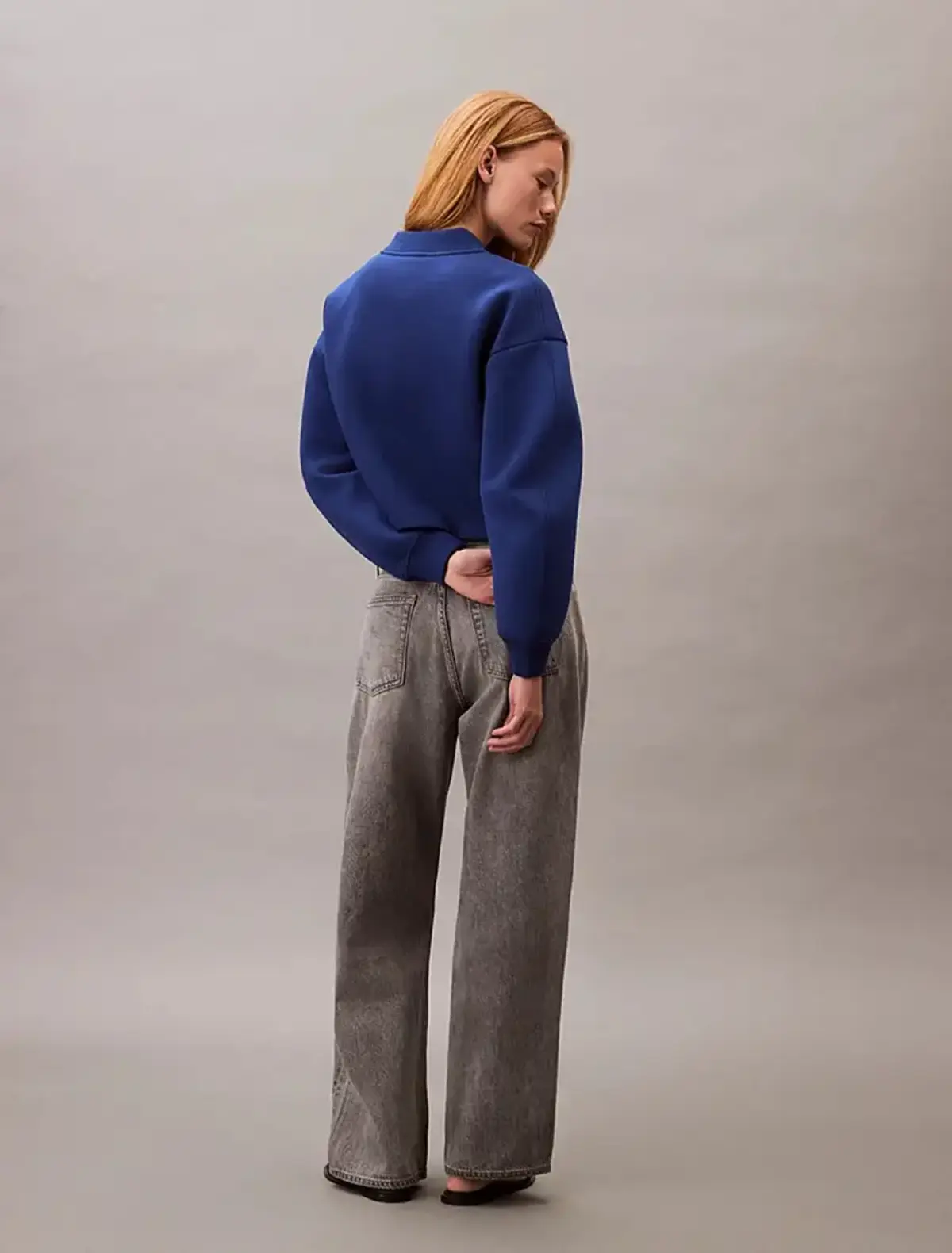 Calvin Klein A- OVERSIZED SCUBA ZIP BOMBER JA Mavi Kadın Ceket Calvin Klein A- OVERSIZED SCUBA ZIP BOMBER JA Mavi Kadın Ceket