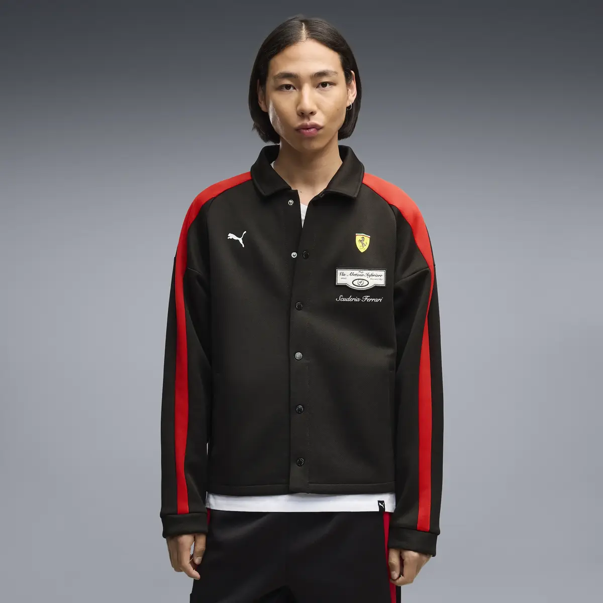 PUMA Ferrari T7 Track Jkt Siyah Erkek Ceket