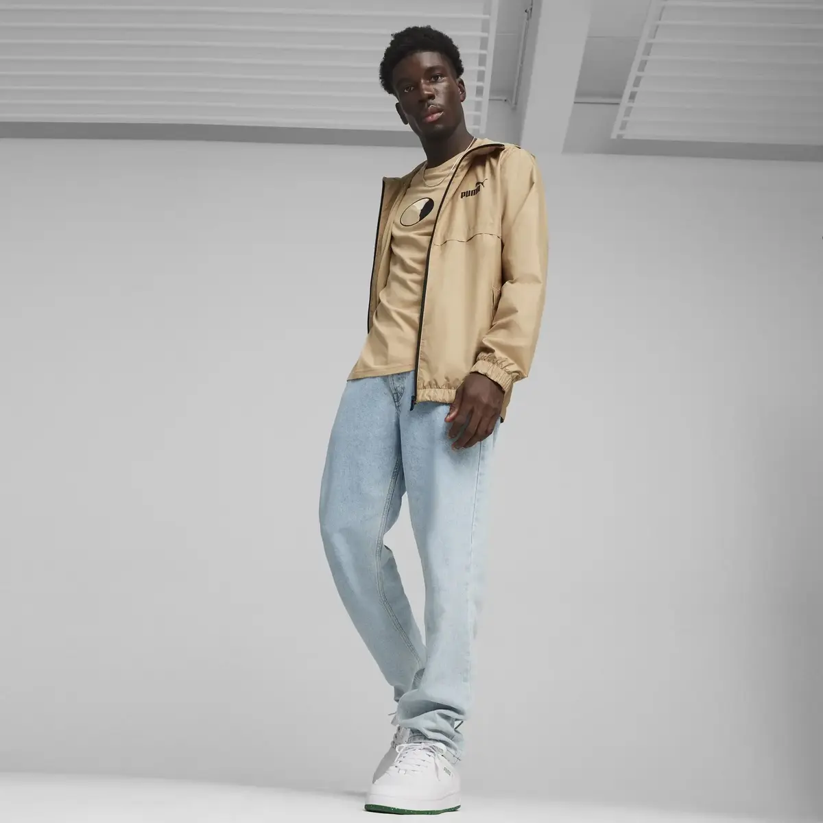 Puma ESS Solid Windbreaker Bej Erkek Ceket