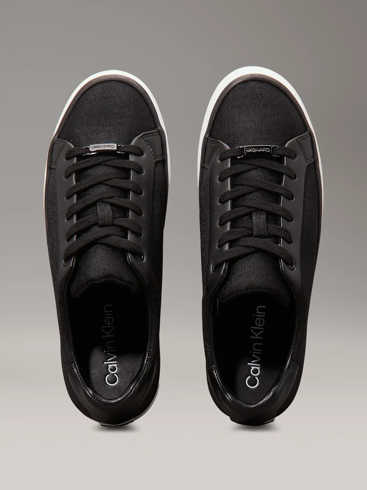 Calvin Klein VULC LACE UP - JACQ, BEH Siyah Kadın Spor Ayakkabı & Sneaker