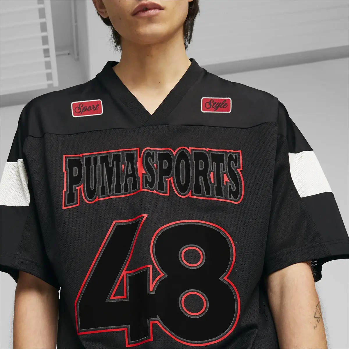 Puma TEAM Sports Jersey Siyah Erkek Amerikan Futbol Forması