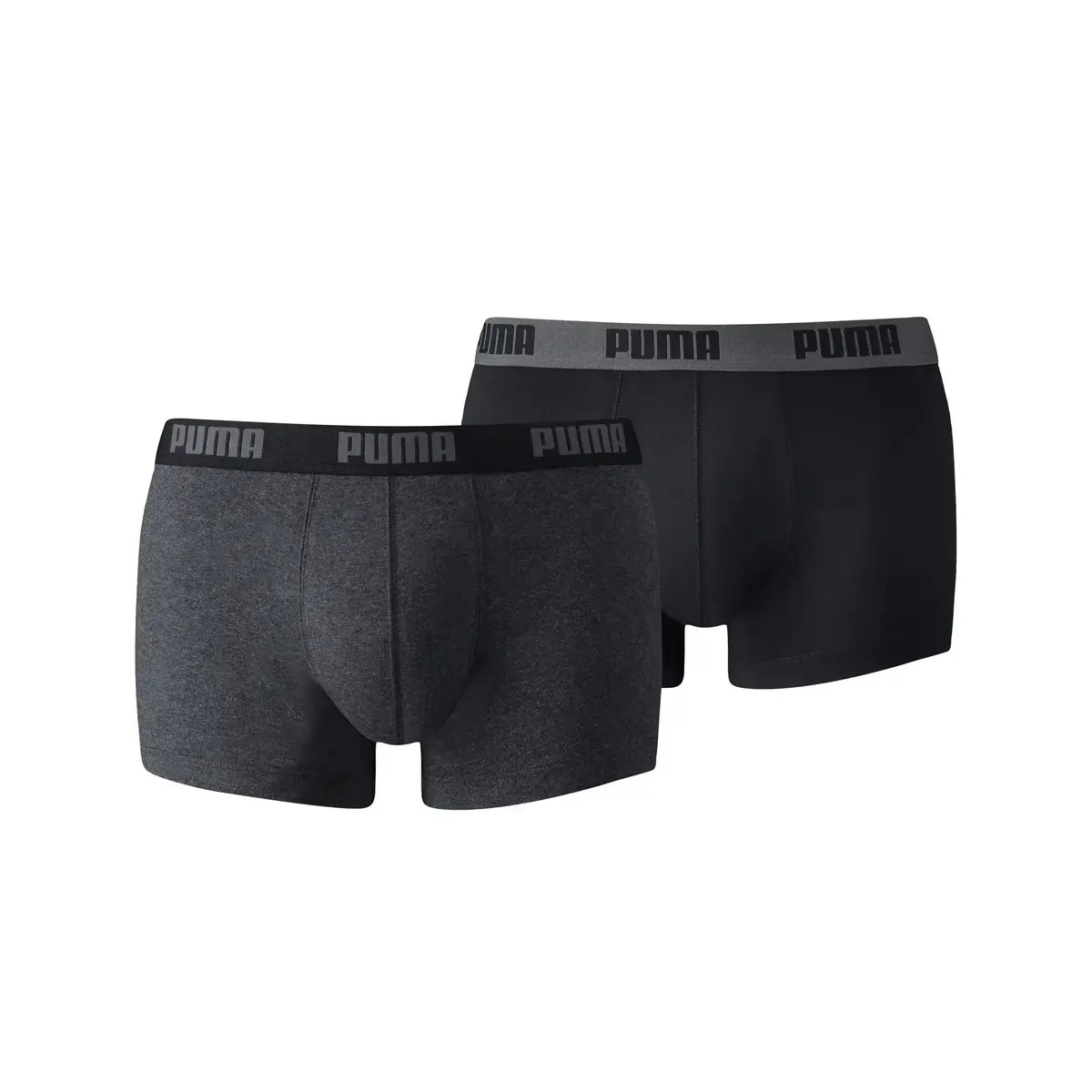 Puma PUMA BASIC TRUNK 2P dark grey melange Gri Erkek Boxer