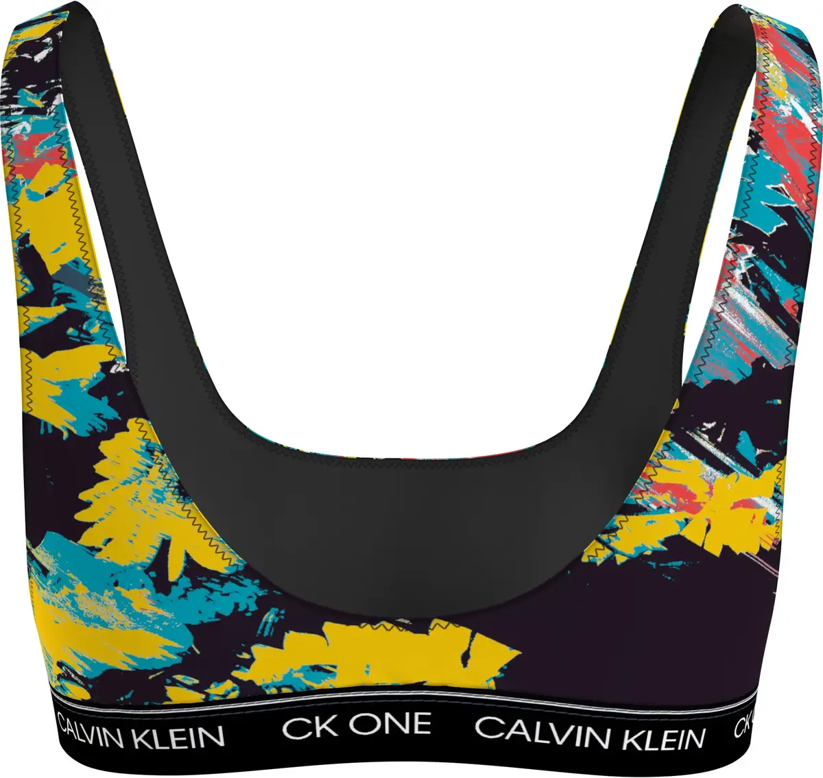 Calvin Klein BRALETTE RP-PRINT Kadın Renkli Bikini Üstü