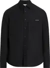 Calvin Klein LINEN COTTON SHIRT, BEH Siyah Erkek Gömlek