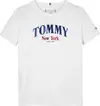 Tommy Hilfiger VARSITY REGULAR TEE, YBR Beyaz Çocuk T-Shirt & Polo