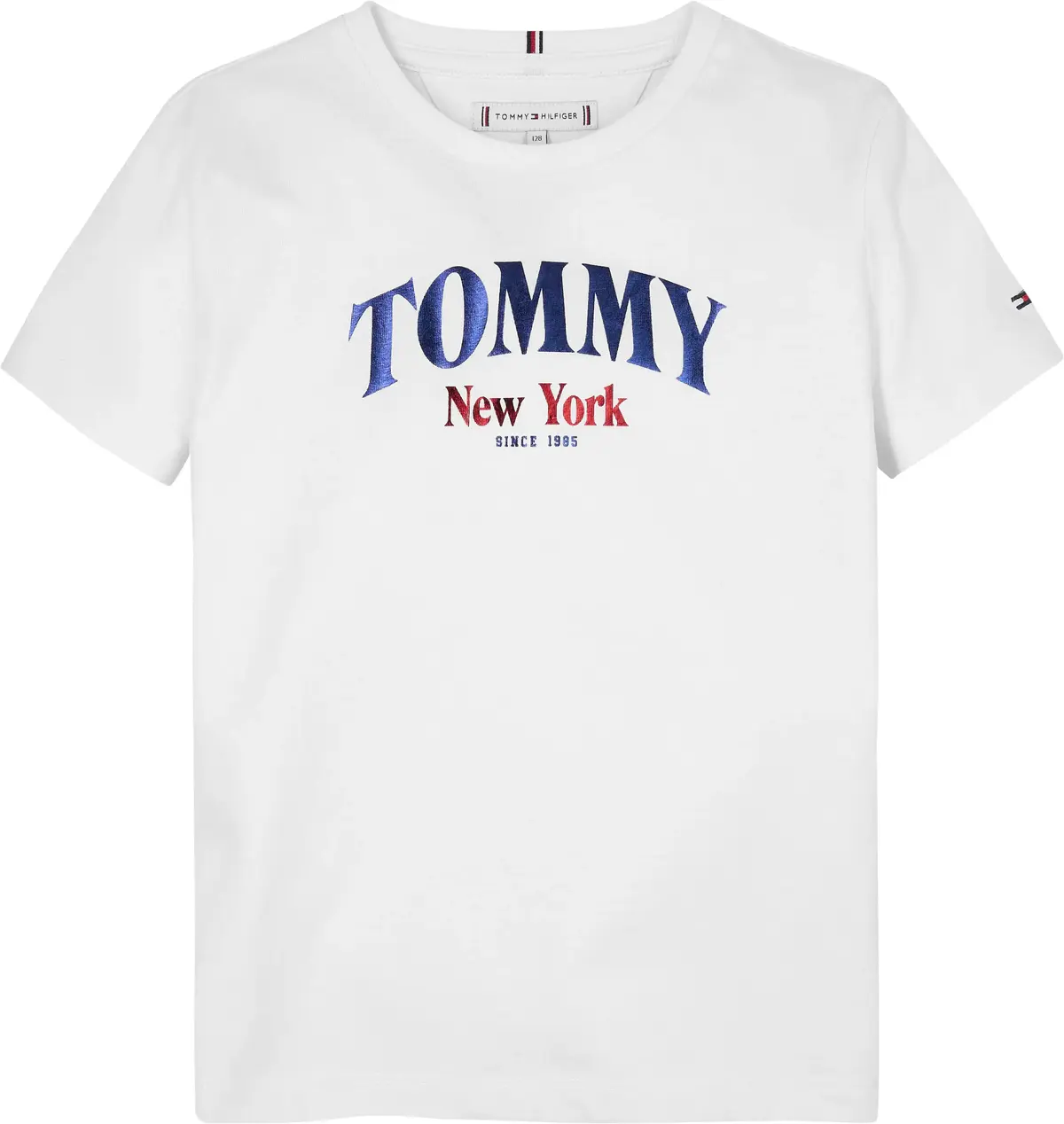 Tommy Hilfiger VARSITY REGULAR TEE, YBR Beyaz Çocuk T-Shirt & Polo