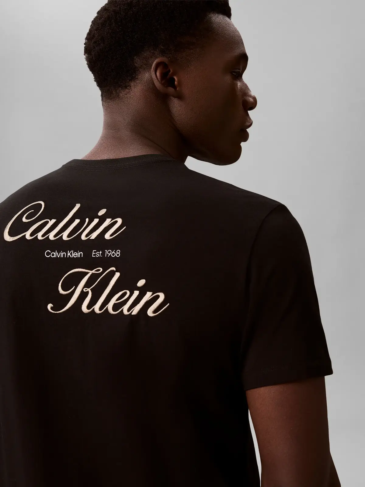 Calvin Klein SS 30s EU CALVIN KLEIN Siyah Erkek Tişört