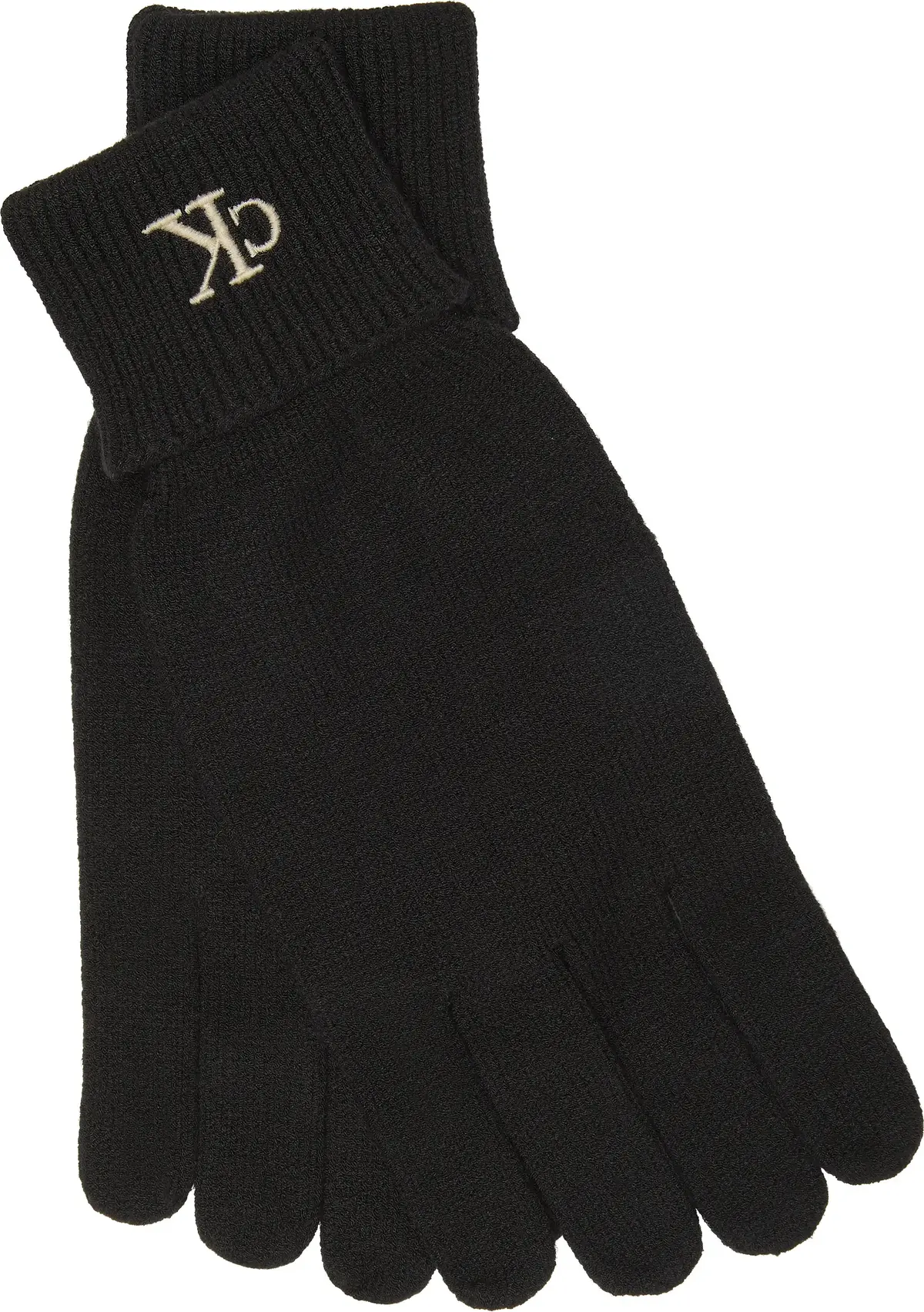 Calvin Klein CK FINE RIB GLOVES Siyah Kadın Eldiven