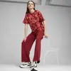 Puma ESS+ CLASS ACT AOP Tee Bordo Kadın T-Shirt