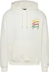 Tommy Hilfiger TJM RLX 3 COLOR SIGN Erkek Beyaz Sweatshirt