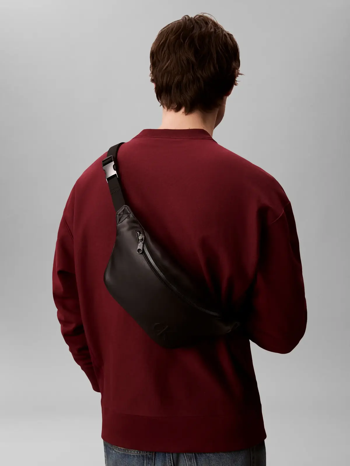 Calvin Klein BOLD CK WAISTBAG, UB1 Siyah Erkek Bel Çantası