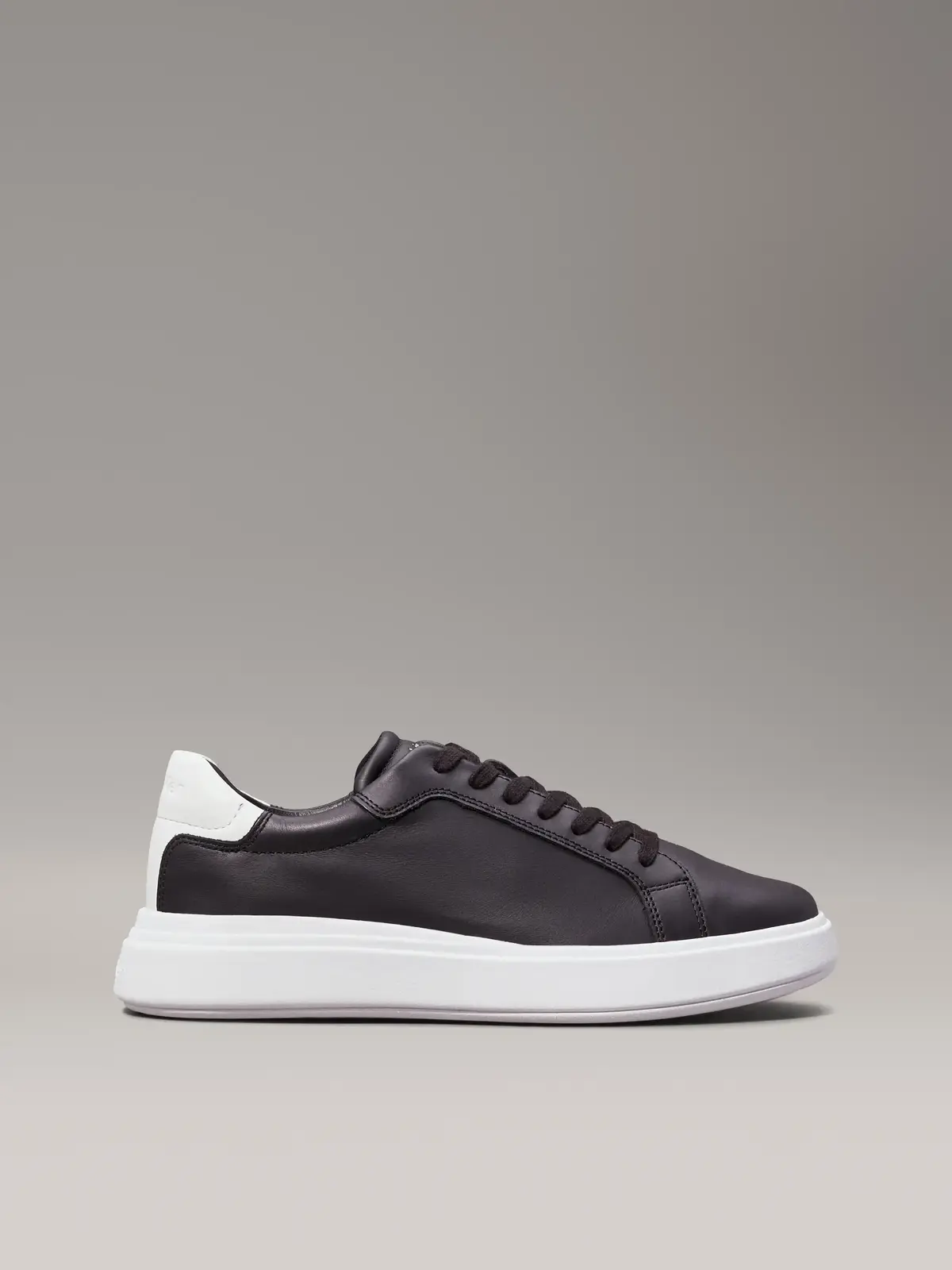 Calvin Klein LOW TOP LACE UP LTH, BEH Siyah Erkek Günlük Spor Ayakkabı