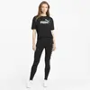 Puma ESS Cropped Logo Tee Siyah Kadın Crop T-Shirt