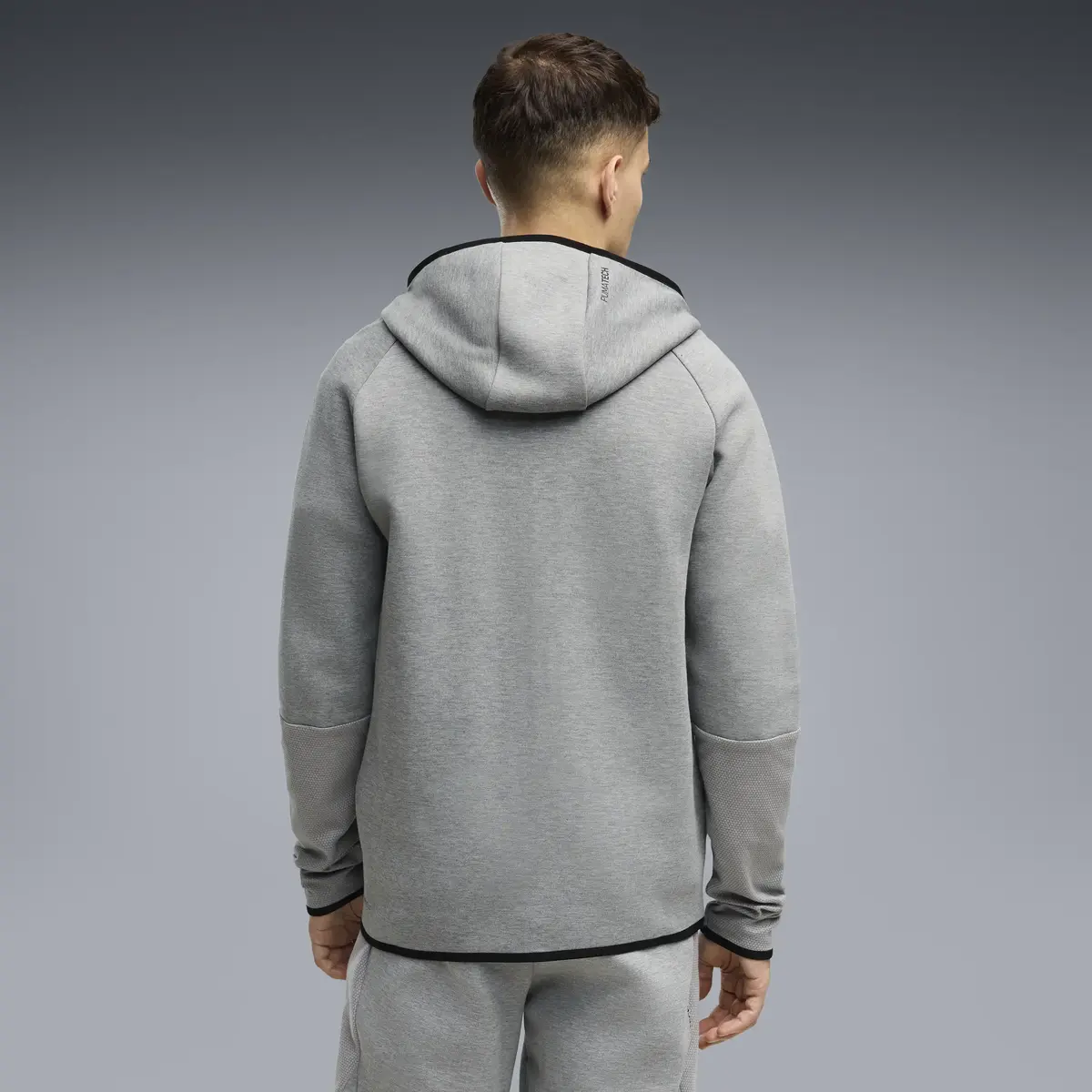 PUMA PUMATECH Full-Zip Hoodie Gri Erkek Sweatshirt