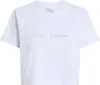 Calvin Klein SS LIQUID CK CROPPED, YAA Beyaz Kadın T-Shirt & Polo