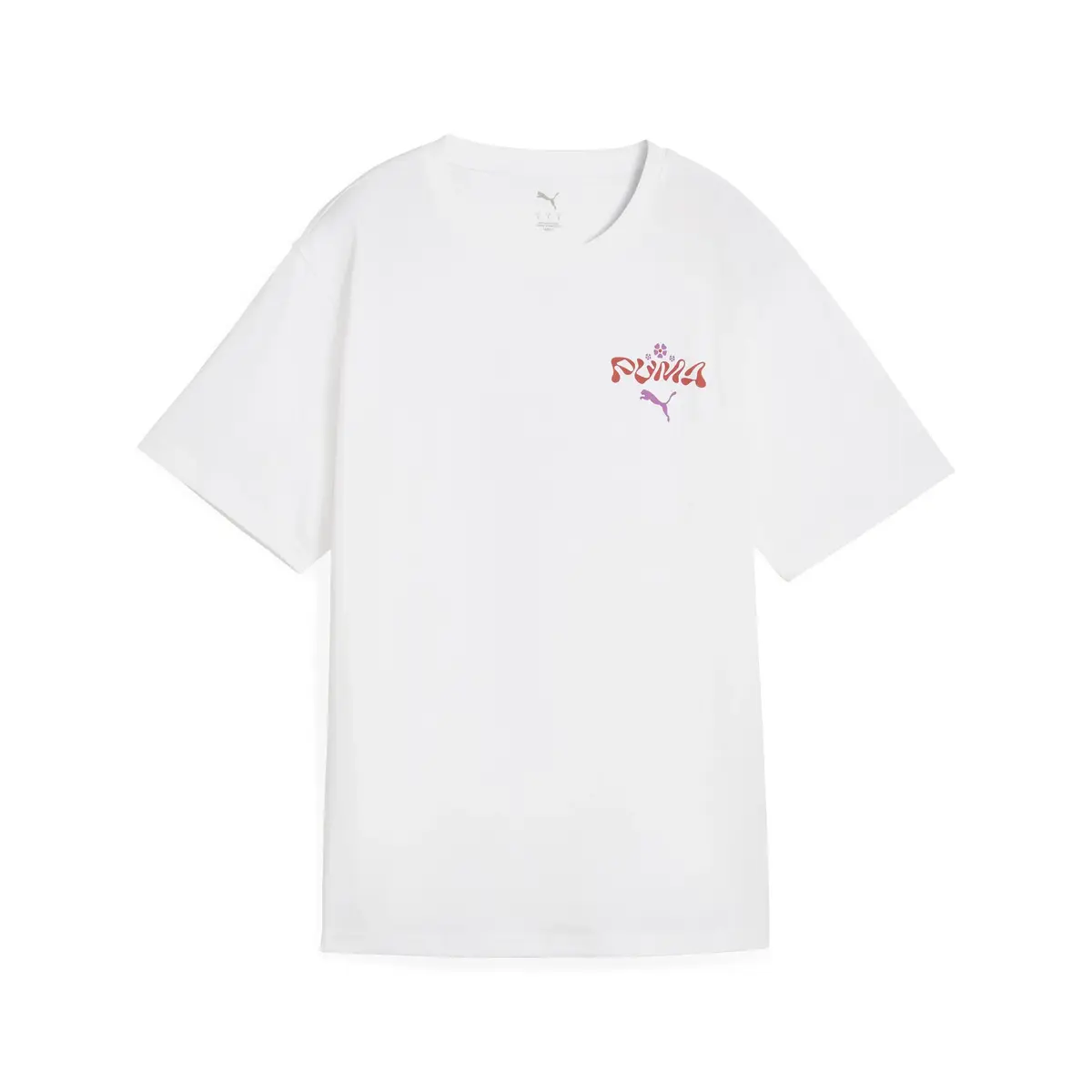 PUMA WARDROBE ESS Graphic Tee Beyaz Kadın T-Shirt