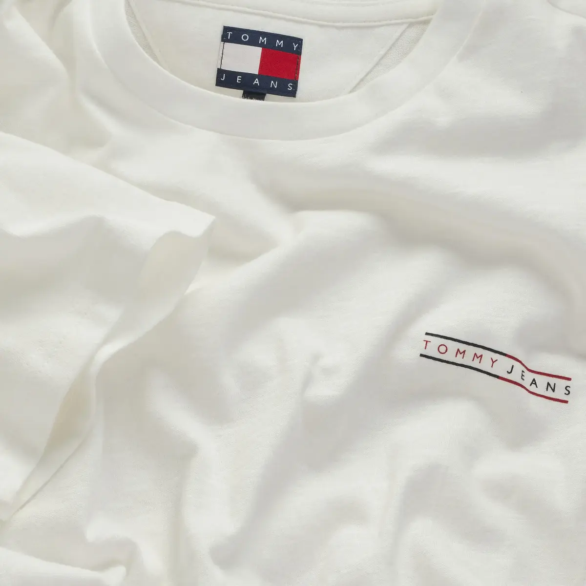 Tommy Hilfiger TJM REG GRAPHIC SLUB, YBL Beyaz Erkek T-Shirt & Polo