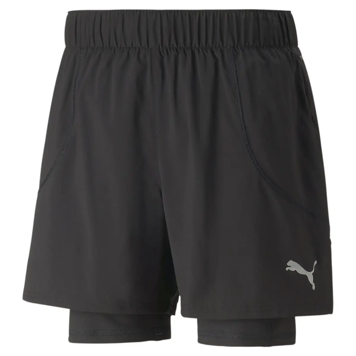 Puma RUN 2IN1 5" SHORT Siyah Erkek Şort