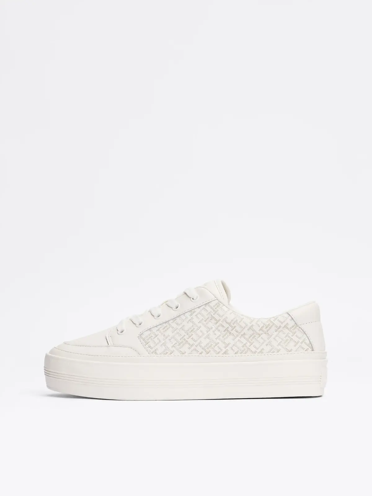 Tommy Hilfiger VULC LEATHER SNEAKER, Z00 Krem Kadın Spor Ayakkabı & Sneaker