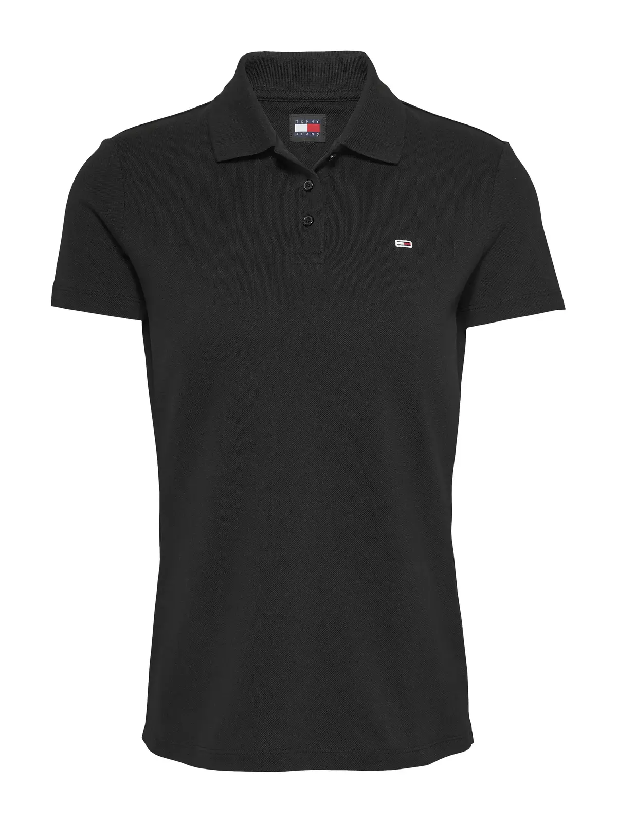 Tommy Hilfiger TJW SLIM ESSENTIAL P, BDS Siyah Kadın T-Shirt & Polo