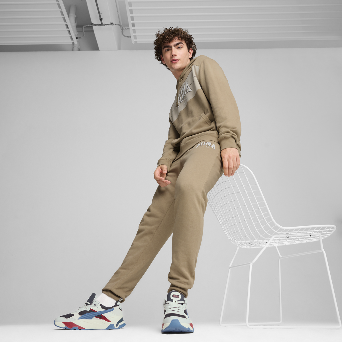 Puma PUMA SQUAD Sweatpants Bej Erkek Eşofman Altı