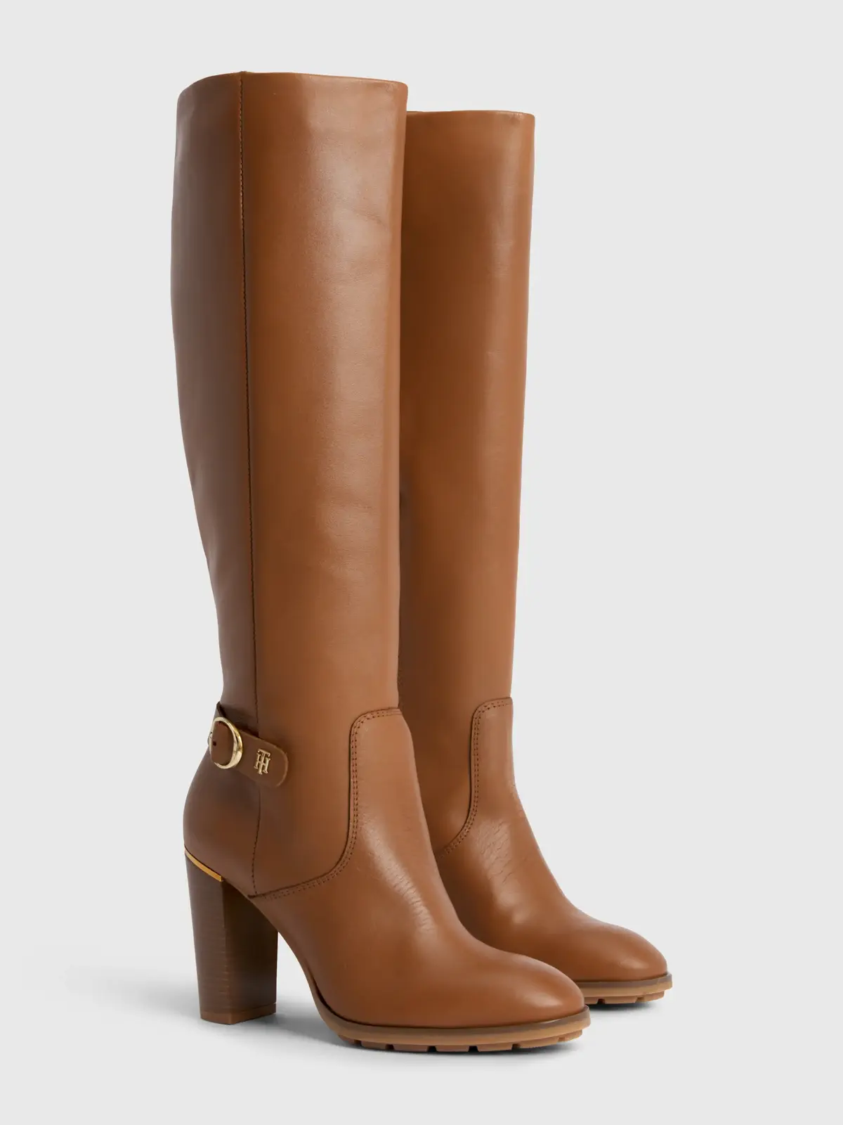 Tommy Hilfiger BELT HIGH HEEL LONGB Kadın Kahverengi Bot