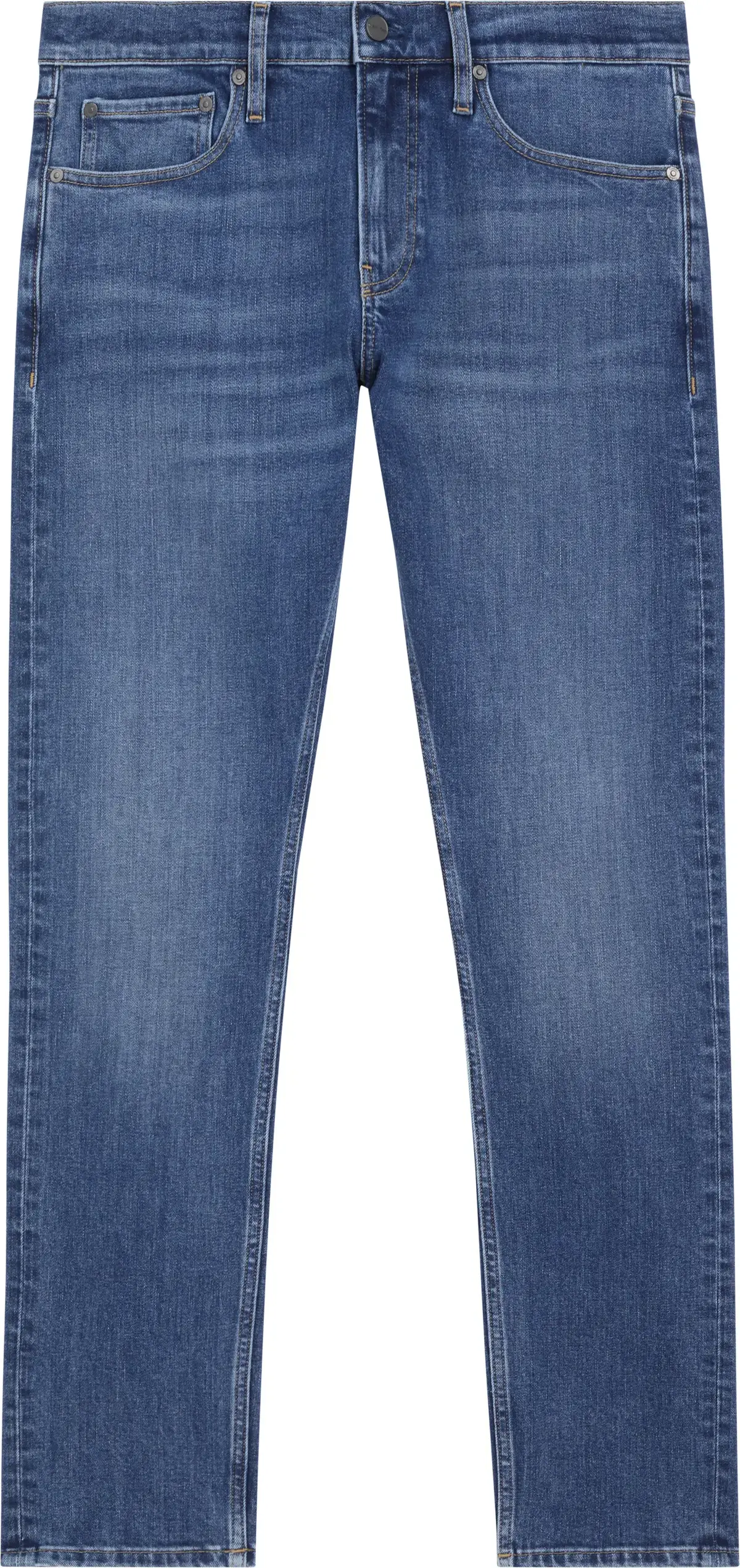 Calvin Klein SLIM MID BLUE, 1BF Mavi Erkek Jean Pantolon