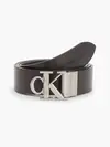 Calvin Klein ROUND MONO PLAQUE RE Erkek Siyah Kemer