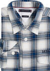 Tommy Hilfiger SHADOW CHECK OVERSHI Erkek Mavi Gömlek