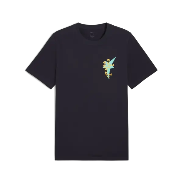 PUMA WARDROBE ESS Graphic Tee Lacivert Erkek T-Shirt