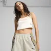 Puma DARE TO Crop Top Kırık Beyaz Kadın Crop Top