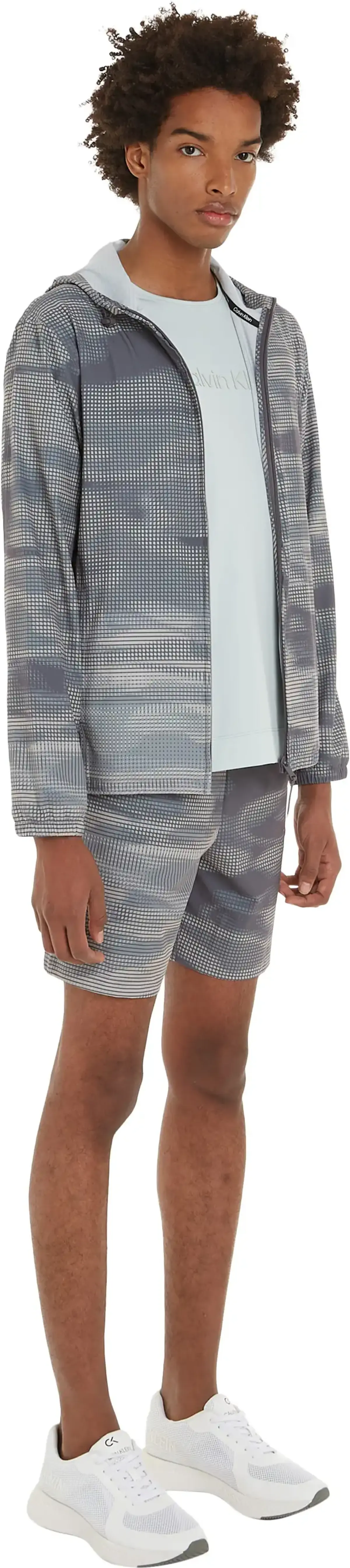 Calvin Klein WO - WIND JACKET Erkek Gri Mont