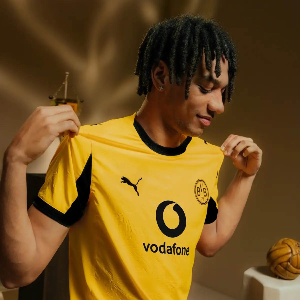 Puma BVB Cup Jersey Replica Sarı Erkek Forma
