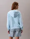 Calvin Klein MONOLOGO FRENCH TERRY FZ BF HOOD Mavi Kadın Sweatshirt