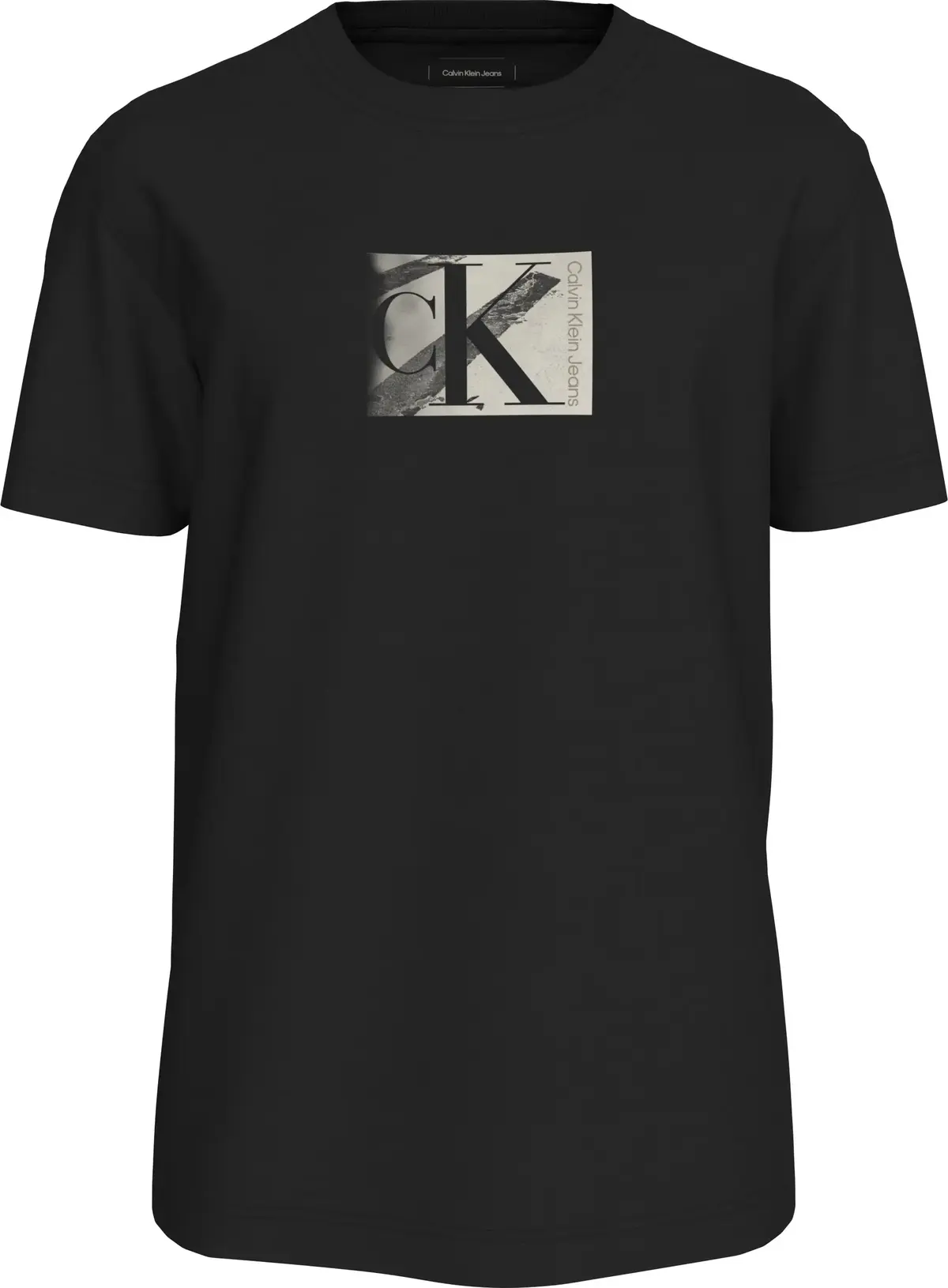 Calvin Klein SMALL CK BOX TEE, BEH Siyah Erkek T-Shirt & Polo