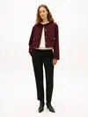 Tommy Hilfiger DF WOOL BLEND REG LA, XIH Bordo Kadın Ceket