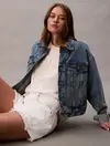 Calvin Klein A- OVERSIZED BOYFRIE, YAS Bej Kadın T-Shirt