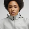 Puma EVOSTRIPE Full-Zip Hoodie Gri Kadın Sweatshirt